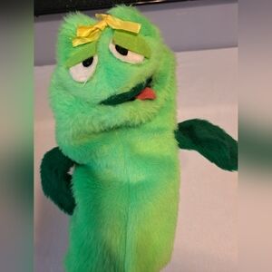 Vintage Hand Puppet Spinach Green